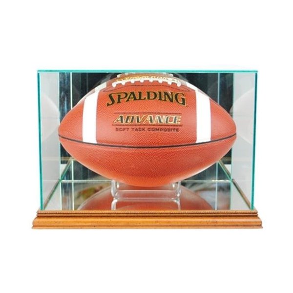 Perfect Cases Perfect Cases FBR-W Rectangle Football Display Case; Walnut FBR-W